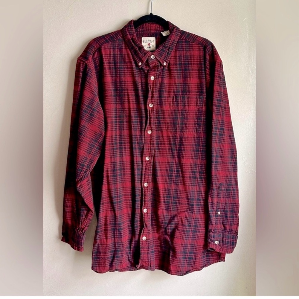 Red Plaid Men's Shirt